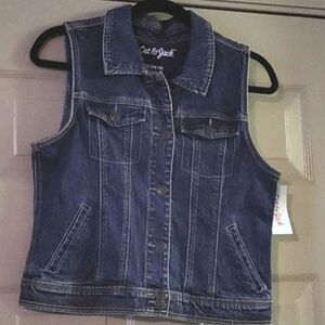 Cat & Jack  Children's Denim Vest Size XL 14/16 New With Tags